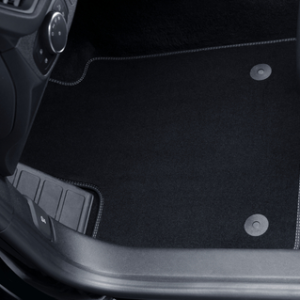 Predpražniki, premium velur spredaj, črne barve